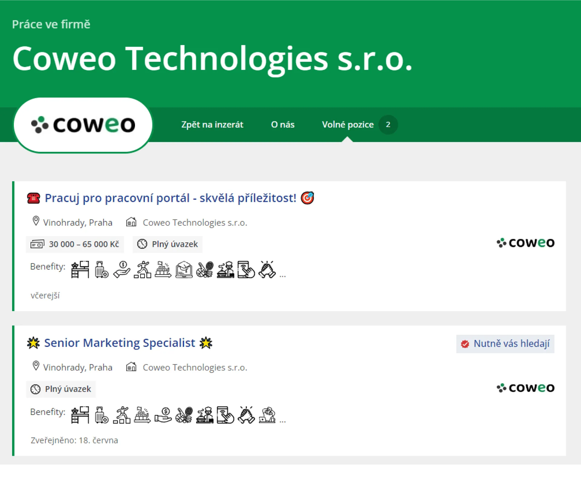 Firemní profil - ukázka 3