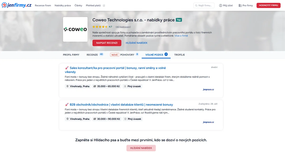 Prémiový firemní profil JenFirmy.cz - ukázka 4